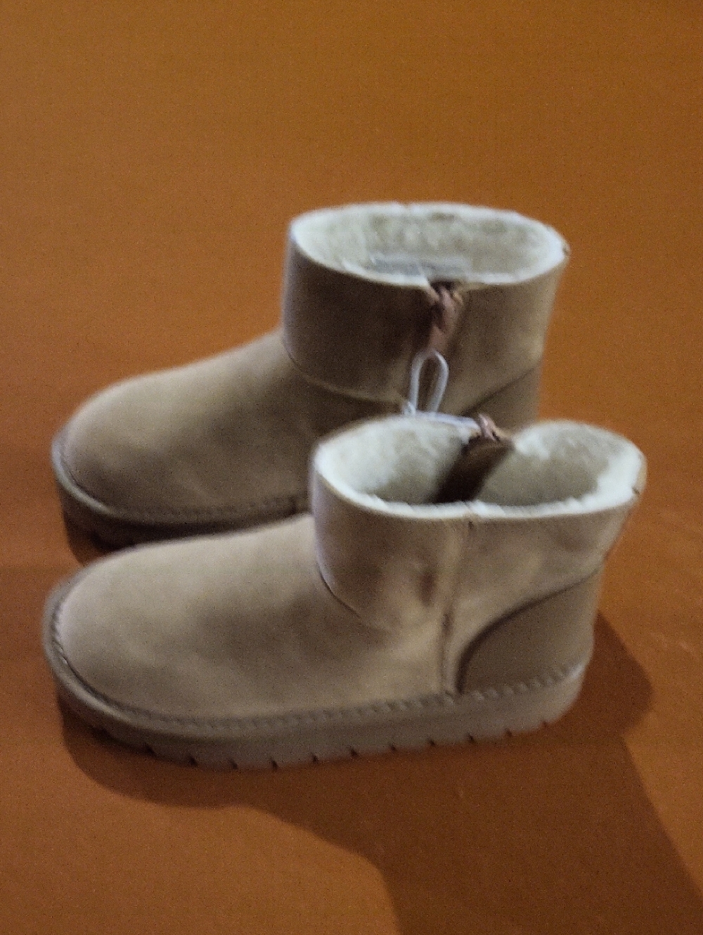 Girls Size 13 Faux Suede Fur Lined Boots